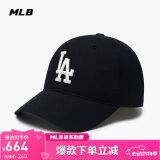 MLB帽子男女软顶棒球帽虞书欣明星同款运动鸭舌帽3ACP6601N-07BKS-F