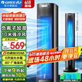 格力（GREE）空调扇家用冷风扇负离子加湿制冷风机办公移动遥控小空调扇客厅卧室节能落地扇省电扇单冷循环塔扇 KS-06S71Dag（负离子加湿 升级香薰款）