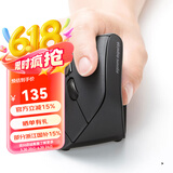 SANWA SUPPLY 人体工学垂直竖握无线鼠标 静音鼠标 办公游戏吃鸡 蓝光LED 多档DPI 6键 蓝牙3.0 无接收器 黑色