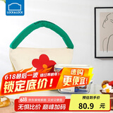 乐扣乐扣（LOCK&LOCK）清新玻璃保鲜盒微波饭盒三件套(630ml*2+便当包)LNG428S602白色