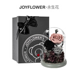 JoyFlower黑凤梨永生花玫瑰花礼盒情人节生日礼物纪念日送男女生朋友高级感