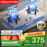 万和（Vanward）国家补贴20% 液化气燃气灶具 煤气炉双灶 不锈钢嵌入式4.5kW家用猛火 一级能效家电以旧换新 B7B53