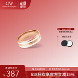 丹尼尔惠灵顿（DanielWellington）dw戒指女首饰绸缎白玫瑰金情侣对戒生日礼物送女友DW00400043