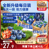 三只松鼠每日蓝莓干256g/16包 无添加水果干果脯小包装儿童老人办公室零食