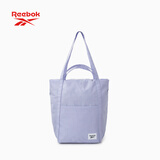 Reebok锐步防泼水耐磨手提斜挎包大容量男女同款户外通勤休闲包 浅紫色