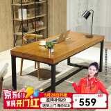 恬梦实木电脑桌台式家用简易书桌简约卧室学习写字桌办公长条桌子 标准版:120*60*75桌面厚5公分