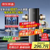 京东京造前置过滤器水动力冲洗8T家用前置净水器40微米压力表监控全屋家用净水器X1