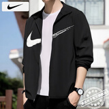 耐克（NIKE）外套男装上衣 25秋季新款运动服梭织立领防风衣休闲透气速干夹克 HV0395-010/晒图退10 L 【175】体重130~150斤左右