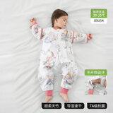 贝肽斯肽柔婴儿睡袋夏季防惊跳宝宝夏季纱布睡袋婴儿防踢抱被通用 【春秋】（前6后4 20-25℃）乔兔 L码 建议身高90-105cm