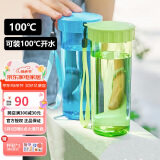 特百惠（Tupperware）莹彩430ML塑料杯 男女学生夏季水杯子便携运动户外办公 香梨绿
