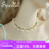 special手工项链一款多戴锁骨链淡水珍珠森系气质小众铃兰花 淡水珍珠森系项链
