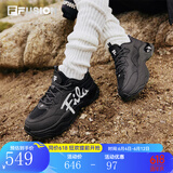FILA FUSION官方潮牌斐乐女鞋BUBBLE泡泡鞋时尚百搭休闲运动鞋女 黑/斐乐白-BW经典款 厚底增高 39