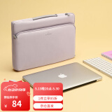 SANWA SUPPLY 苹果电脑包手提 macbookpro内胆包 笔记本包 毛绒内胆专利护角 丁香紫 14英寸