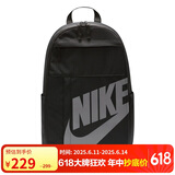 耐克（NIKE）男女双肩包背包 旅行包书包休闲包DD0559-013 黑灰