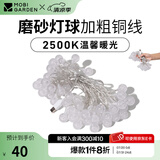 牧高笛（MOBIGARDEN）串灯 户外露营加长铜线串灯生日聚会庭院LED氛围灯 USB版-水晶气泡灯球