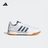 adidas ENTRAP休闲低帮运动板鞋少年感复古篮球鞋男女阿迪达斯 白/蓝绿JR7984     36