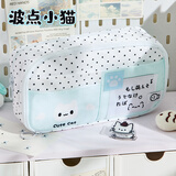 潼辉波点小猫笔袋学生高颜值ins文具盒女生2025新款大容量小众铅笔盒 波点小猫咪笔袋