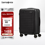 新秀丽（Samsonite）行李箱20英寸拉杆箱欧洲条纹旅行箱商务前开口登机箱黑色KF1
