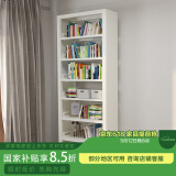 豫正家用书架2.4m七层家庭图书馆书架落地多层钢制学生宝宝图书架 珍珠白7层单面2.4m高1.0m主架