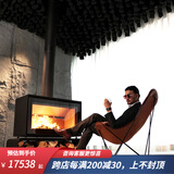 圣罗曼真火壁炉燃木柴家用取暖器烧柴别墅民宿燃木壁炉独立式客厅家具 I1000壁炉【无柴架】