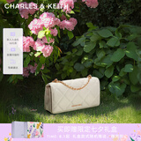 CHARLES&KEITH质感菱格链条小方钱包女包包女包生日礼物七夕礼物CK6-10680924 Cream奶白色 XS