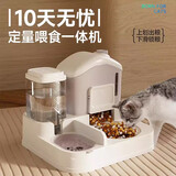 HELLOJOY猫咪自动喂食器猫碗猫食盆饮水机狗吃饭喝水投食猫粮器 雪屋