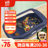 易萌乌龟缸 带晒台 养龟盆 养龟池 大号 养龟专用缸 乌龟箱 巴西龟缸