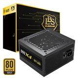 大水牛（BUBALUS）额定500W FX500金牌台式电脑主机电源（80PLUS认证/主动式PFC/宽幅/背线/12CM智能温控风扇）