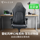 雷蛇（Razer）风神V2织物版电竞椅 人体工学椅子腰垫 深灰（安装不支持退货）