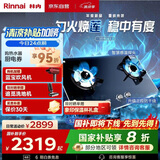 林内（Rinnai）【鲸吨吨】燃气灶【家电国家补贴20%】家用5.2kW大火力定时灶具莲花火防干烧嵌入式JZT-2ERLS1