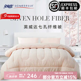 安睡宝（SOMERELLE）全棉被子 进口七孔纤维被纯棉 春秋被芯冬被双人母婴A 美国英威达 春秋被（英威达纤维三代抑菌） 200*230cm