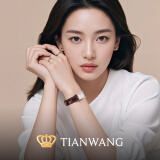 天王（TIAN WANG）手表女 520礼物皮带石英小方表LS31369P.LC.W