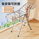 LYNN晾衣架落地 翼型阳台晒衣架折叠挂衣架室内晾衣杆阳台晒被架