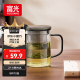 富光泡茶杯茶水分离玻璃杯办公室喝茶杯子男士个人高档花茶杯水杯