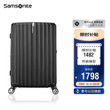 新秀丽（Samsonite）行李箱28英寸拉杆箱竖条纹大容量旅行箱包托运密码箱黑色GU9