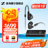 森海塞尔（Sennheiser）IE900/IE600/IE300旗舰级HIFI高保真超宽单动圈单元可拆卸MMCX挂耳式耳机 高保真发烧有线耳机耳塞 IE300+山灵UA1S PLUS 耳放小尾巴