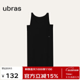 ubras虞书欣同款云棉草本背心裙女士睡衣女家居服女连衣裙带杯-黑M