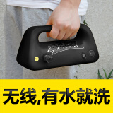 智来无线车载洗车器12V家用高压便携充电式锂电池小型自吸洗车神器 65W 套餐一 无线充电标准款（黑色）