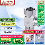 潜水艇（Submarine）FH1/2F*1/2M三通分水器一进二出主体黄铜分流器无开关4分活接