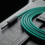 samgool+吉他连接线电箱琴音频降噪线演出效果器6.5线 LINE DG3 墨绿色（黑铜）直+直 3m/10ft