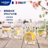 乐美雅（Luminarc）玻璃杯直身杯水杯茶杯凉白开水杯子牛奶果汁杯奶茶饮料杯290ml6只