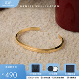 丹尼尔惠灵顿（DanielWellington）dw手镯男女 经典开口情侣手镯时尚饰品 生日礼物送女友 流光金大号DW00400074