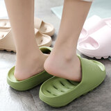 merdor卫生间拖鞋男夏季浴室家用洗澡防滑漏水速干情侣凉拖鞋女室内厚底 黑色(加厚鞋底) 43-44