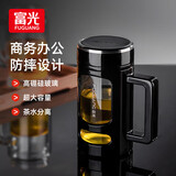 富光玻璃杯大容量泡茶杯高硼硅玻璃办公水杯男女士茶水分离杯子