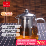 heisou 电陶炉煮茶壶耐高温过滤玻璃烧水壶围炉煮茶家用茶壶650ml KC551
