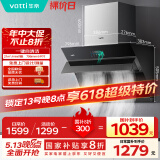 华帝（VATTI）官方抽油烟机侧吸小尺寸家用脱排吸油烟机大吸力挥手智控自动清洗一级能效以旧换新 i11135