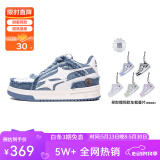 KILLWINNER【王鹤棣同款】Noah's ark牛仔破碎流星男鞋潮牌情侣运动板鞋女 蓝色 36