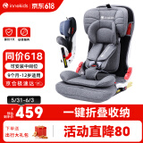 innokids儿童安全座椅可折叠9个月-12岁汽车用isofix接口ZY25星羽骑士