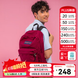 JANSPORT杰斯伯双肩包女男26L隔层背包学生书包 4QUE 04S深紫酒红【升级款】侧袋+隔层