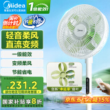 美的（Midea）电风扇家用智能遥控工业风扇落地扇大风力客厅卧室宿舍车间大风量电扇 【美的幸运草安睡风扇lite】遥控款SDH30RX